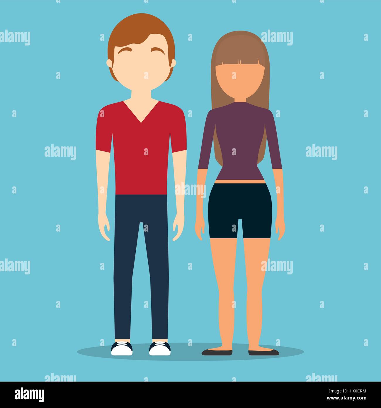 young couple icon Stock Vector Image & Art - Alamy