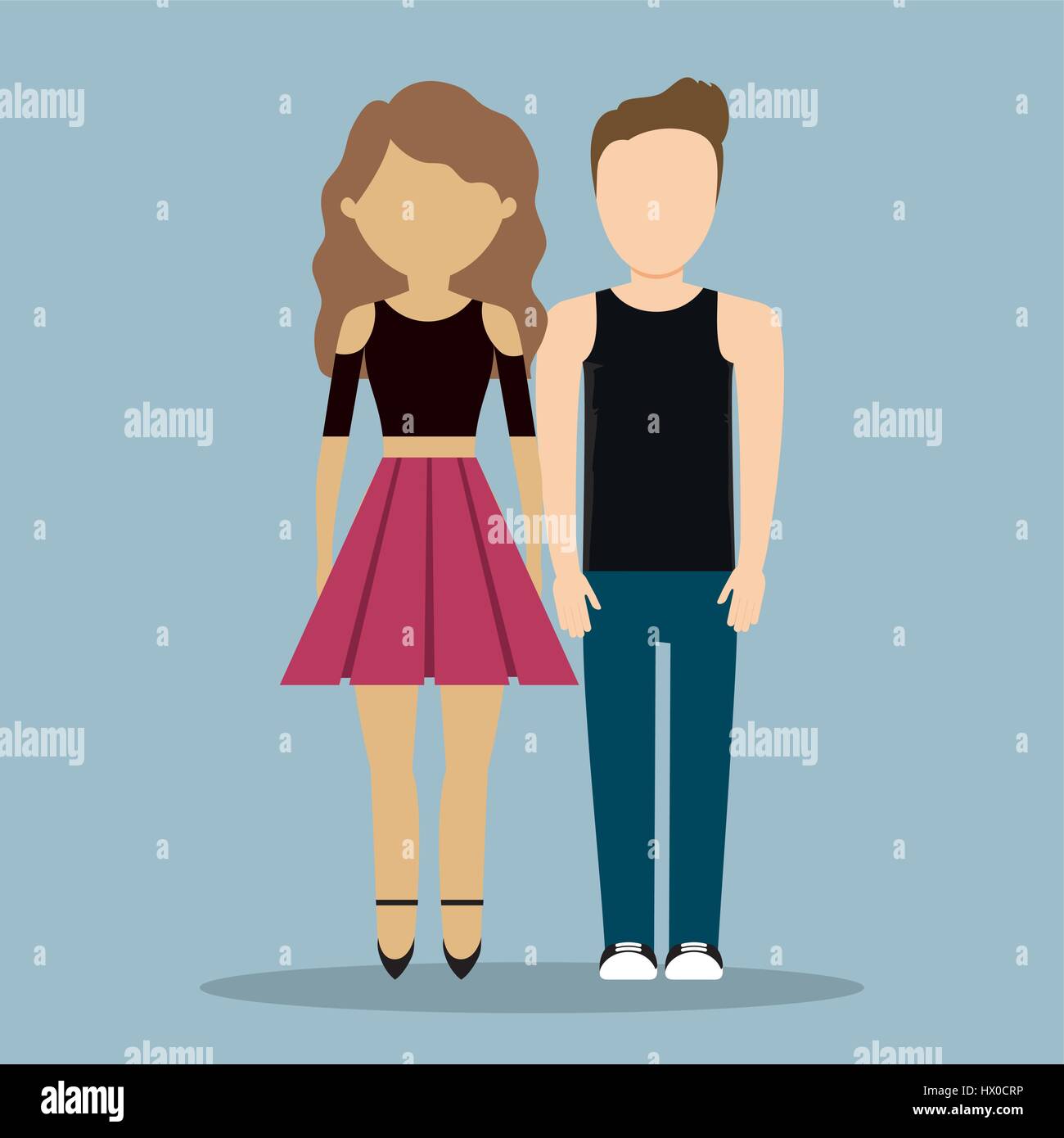 young couple icon Stock Vector Image & Art - Alamy