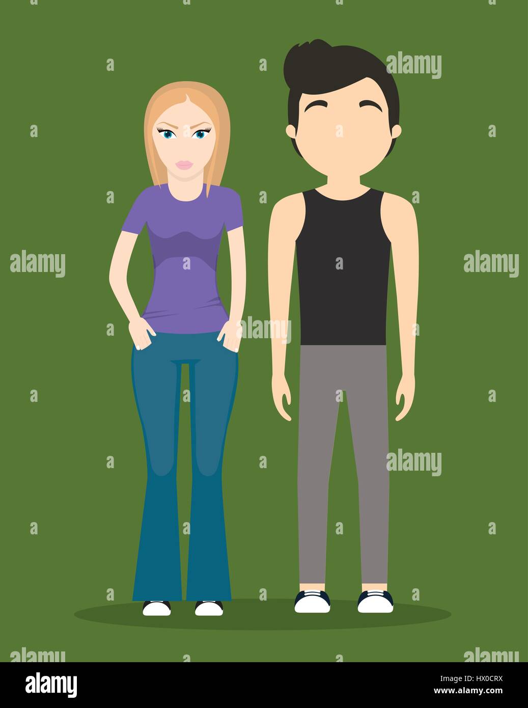 young couple icon Stock Vector Image & Art - Alamy