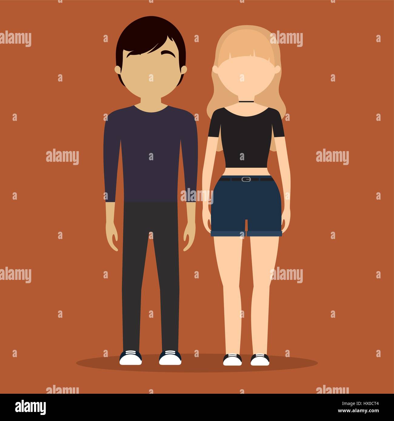 young couple icon Stock Vector Image & Art - Alamy
