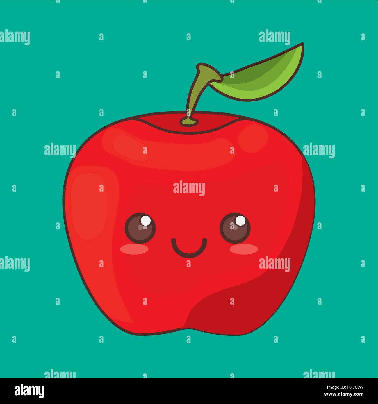 kawaii fruit icon Stock Vector Image & Art Alamy