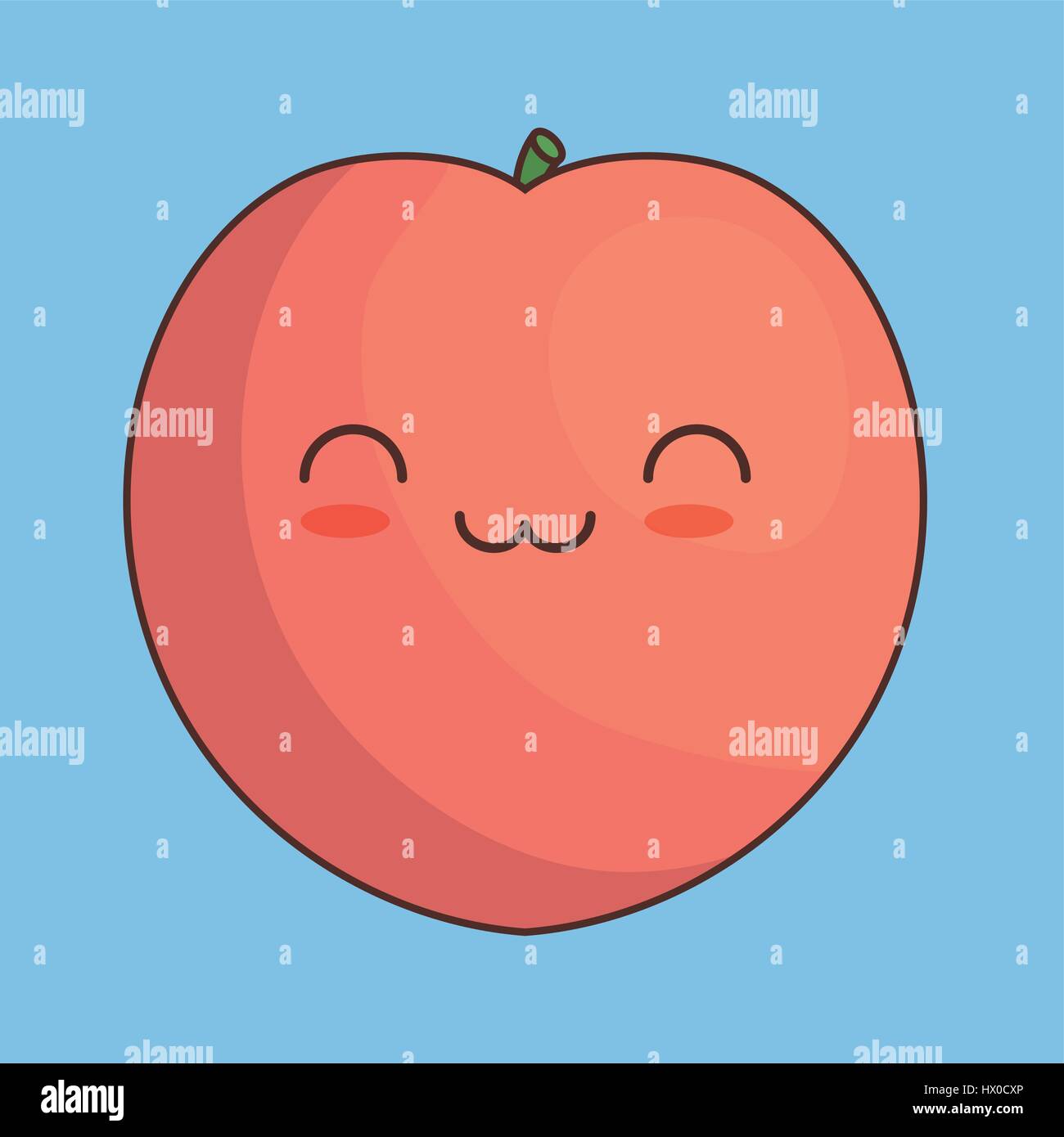 kawaii fruit icon Stock Vector Image & Art Alamy