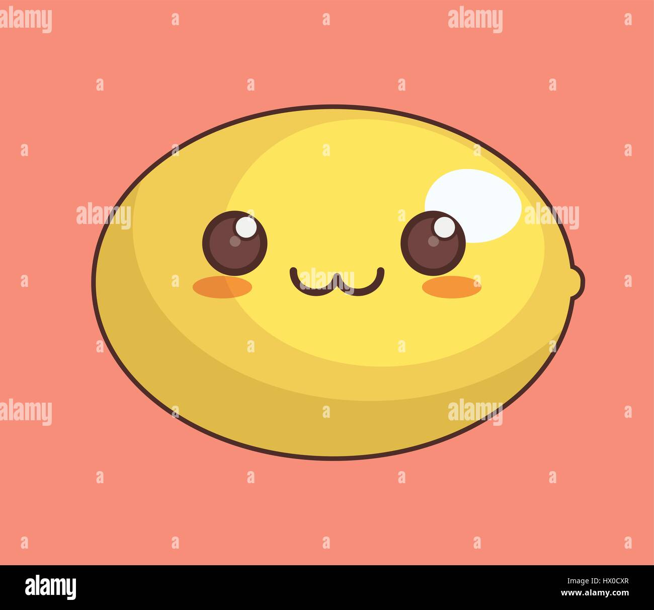 kawaii fruit icon Stock Vector Image & Art Alamy