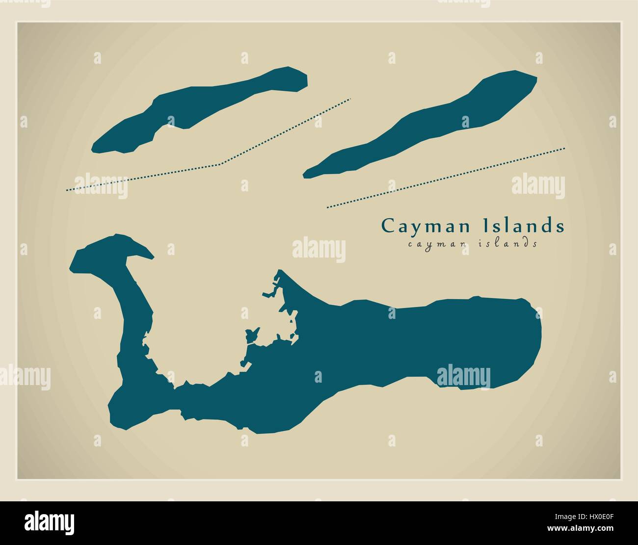 Modern Map Cayman Islands KY Stock Vector Image & Art Alamy