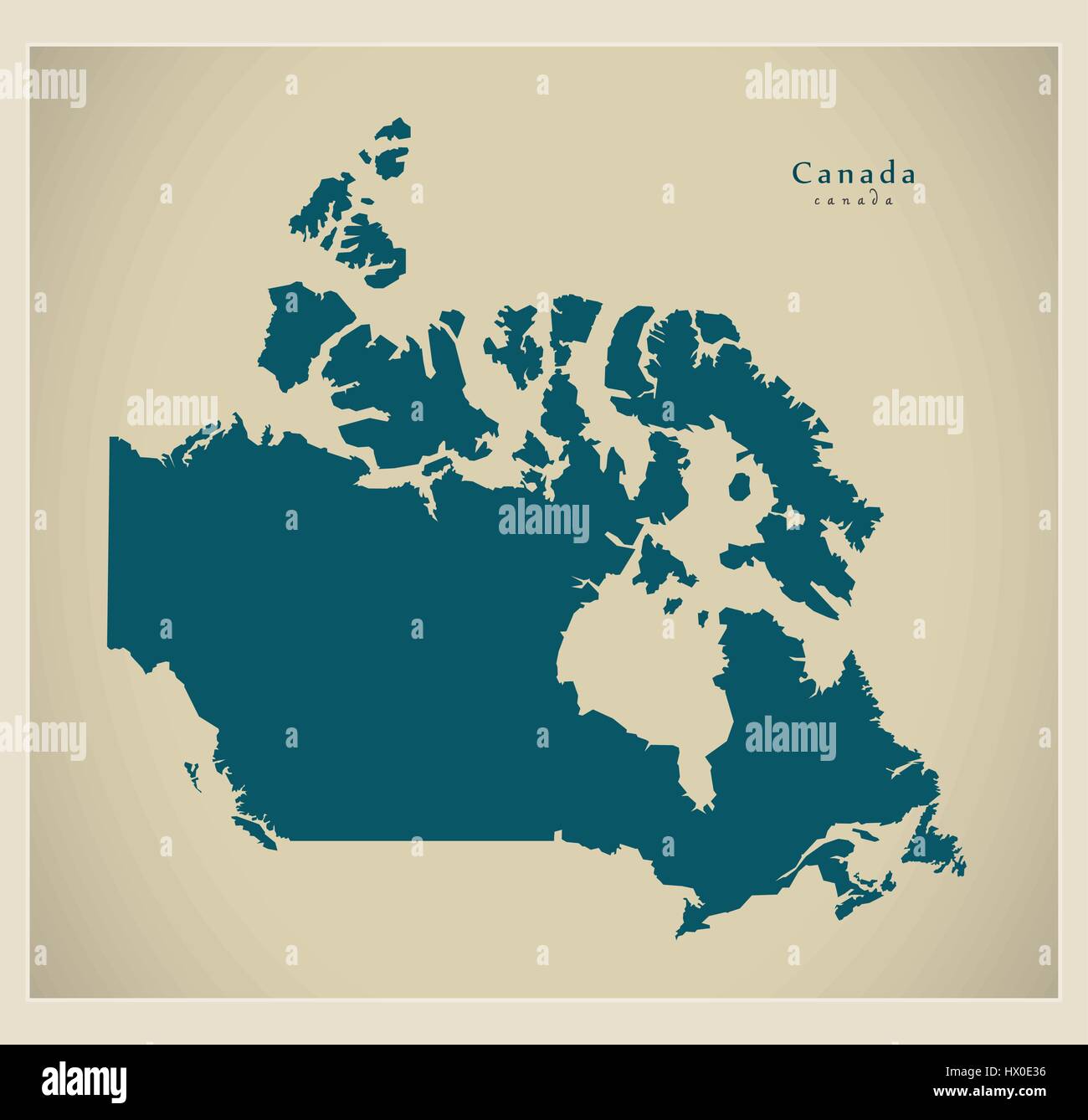 Modern Map Canada CA Stock Vector Image & Art Alamy