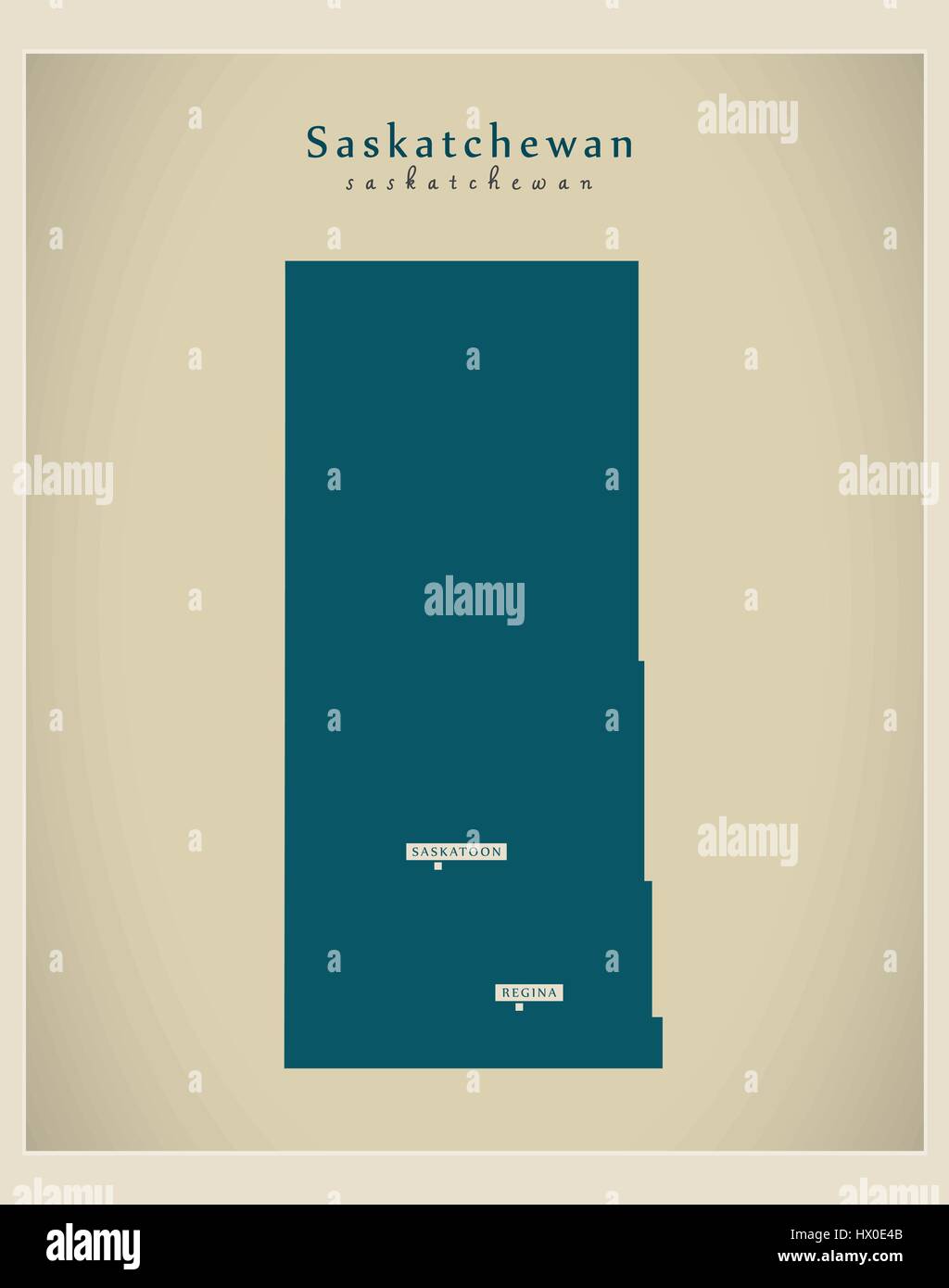 Saskatchewan map Stock Vector Images Alamy