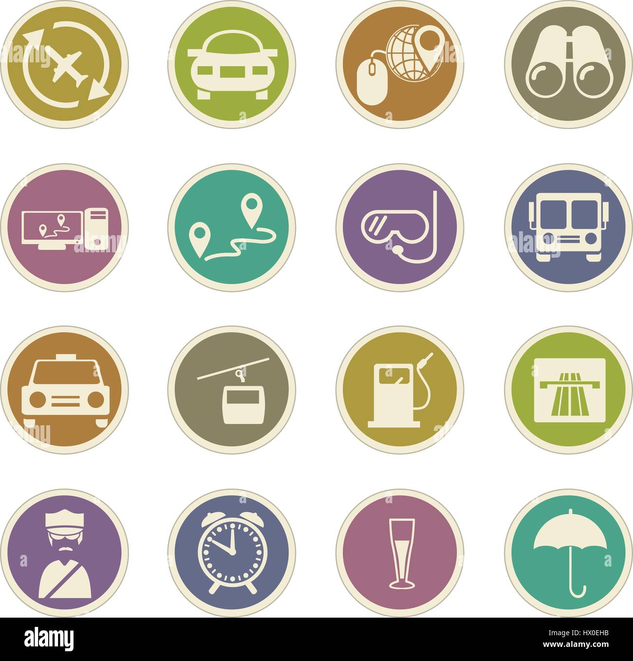 Travel icon set for web sites and user interface Stock Vector Image ...