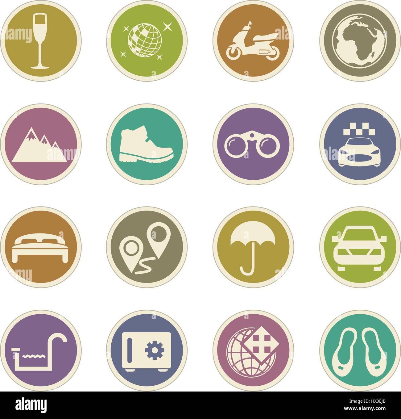 Travel icon set for web sites and user interface Stock Vector Image ...