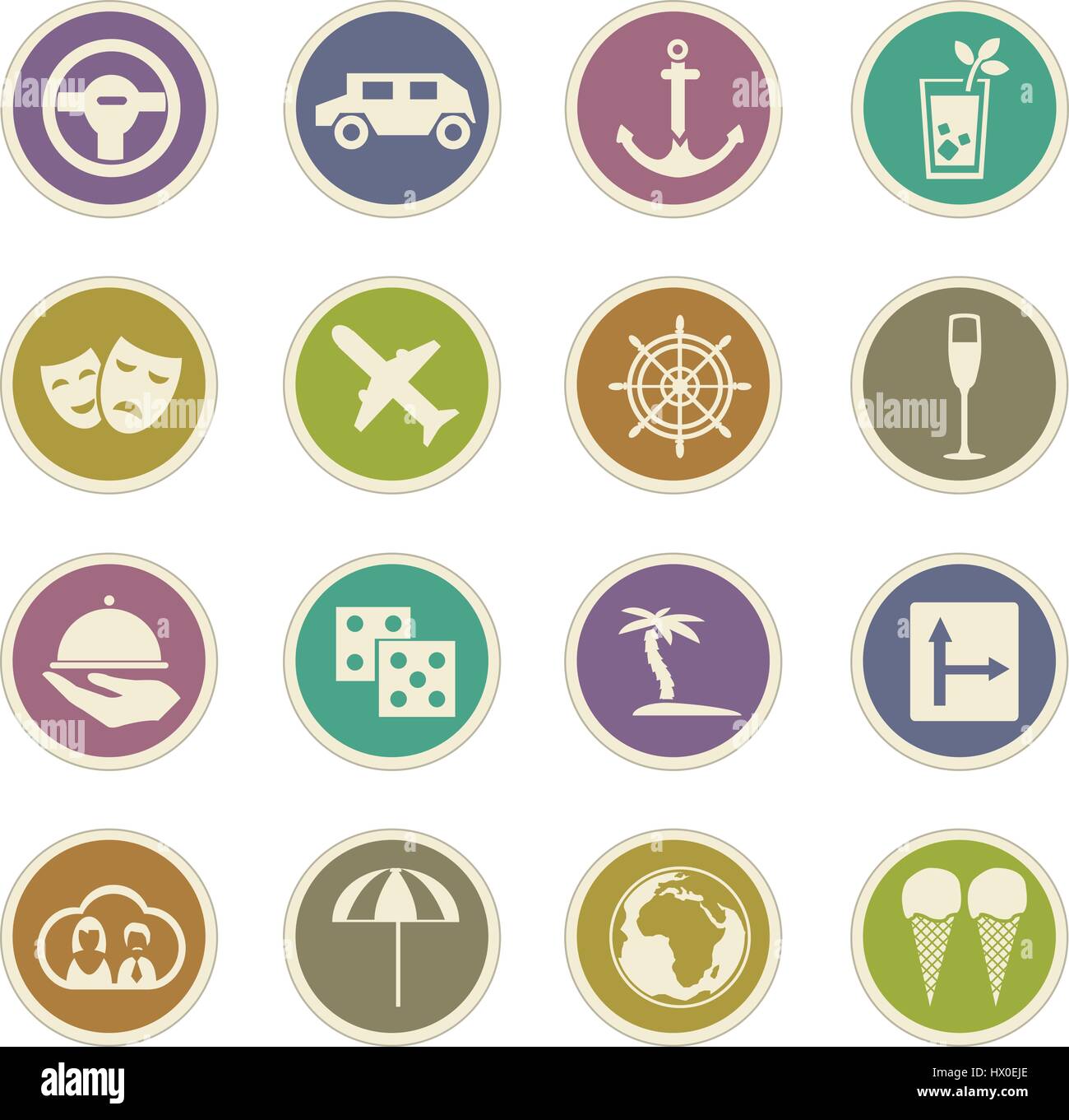 Travel icon set for web sites and user interface Stock Vector Image ...