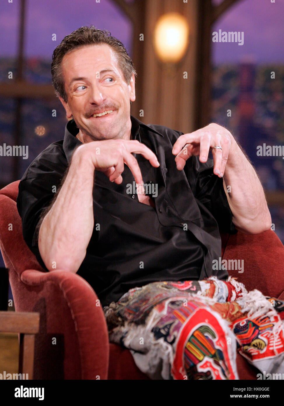 Author Clive Barker During A Segment Of The Late Late Show With Stock Photo Alamy