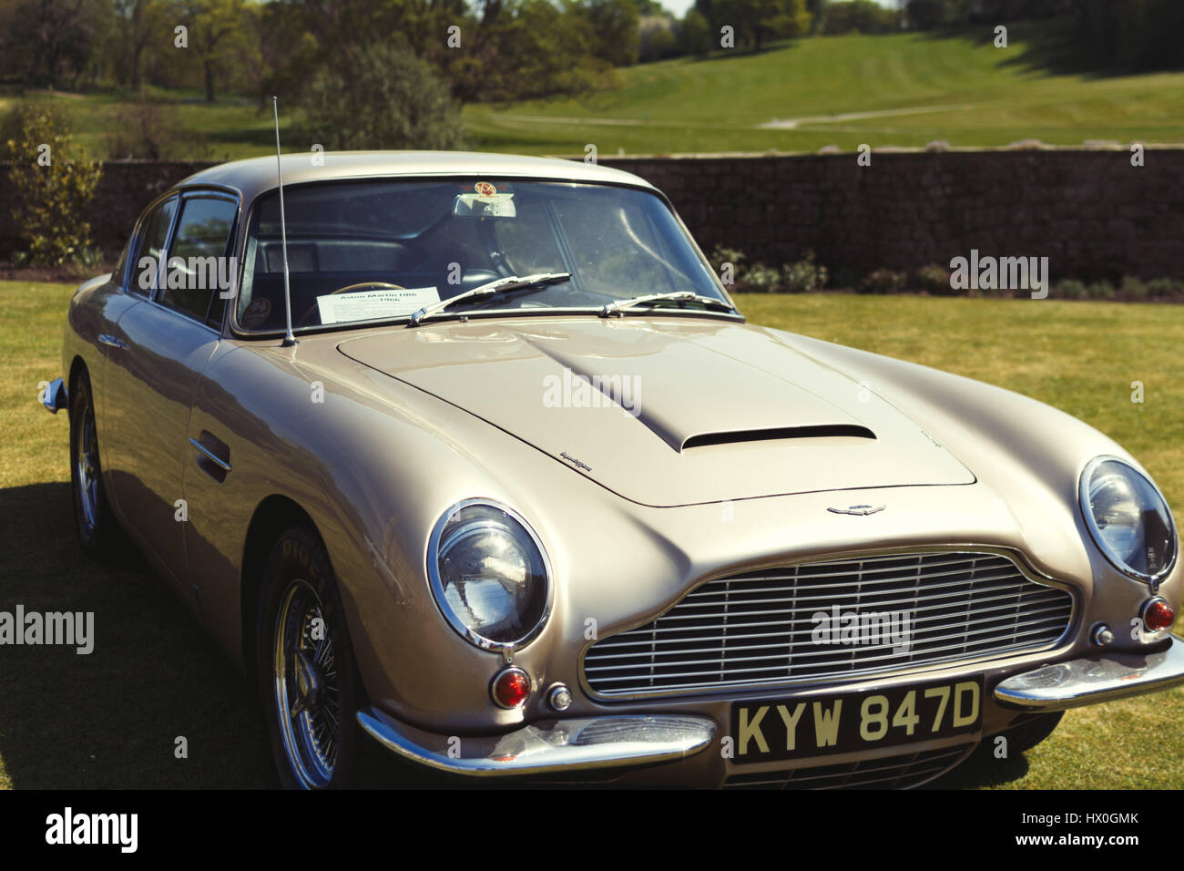Old Fashioned Aston Martin Car Stock Photo - Alamy