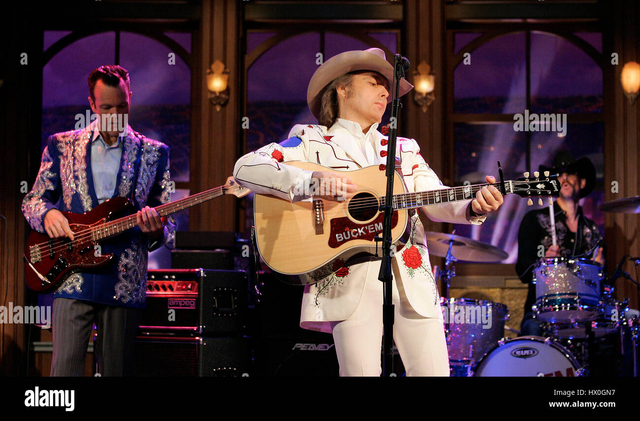 Country musician Dwight Yoakam during a segment of 'The Late Late Show with Craig  Ferguson' at