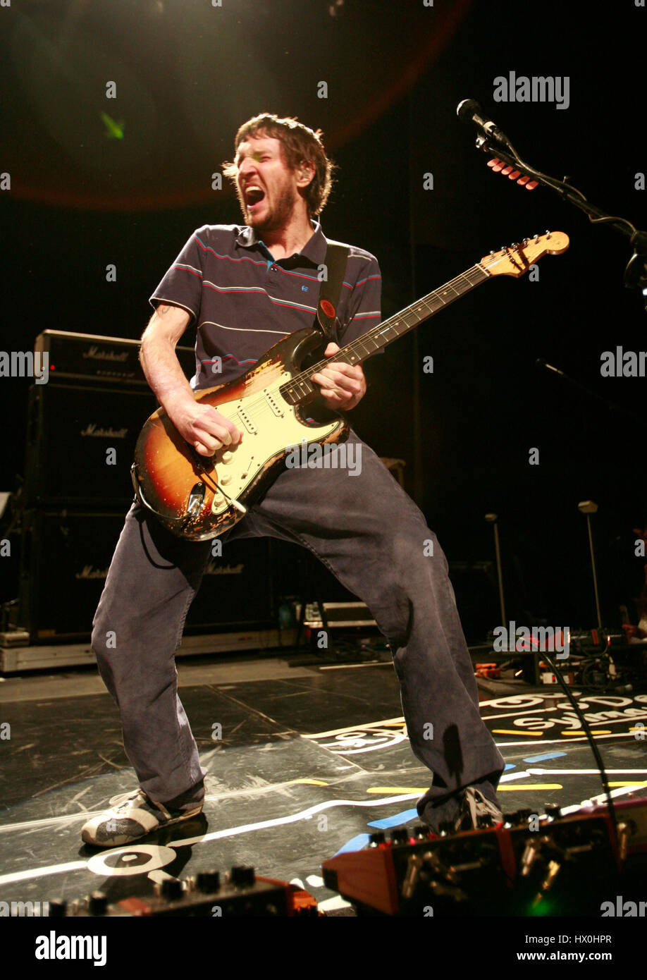 Guitarist John Frusciante, of the rock group The Red Hot Chili Peppers