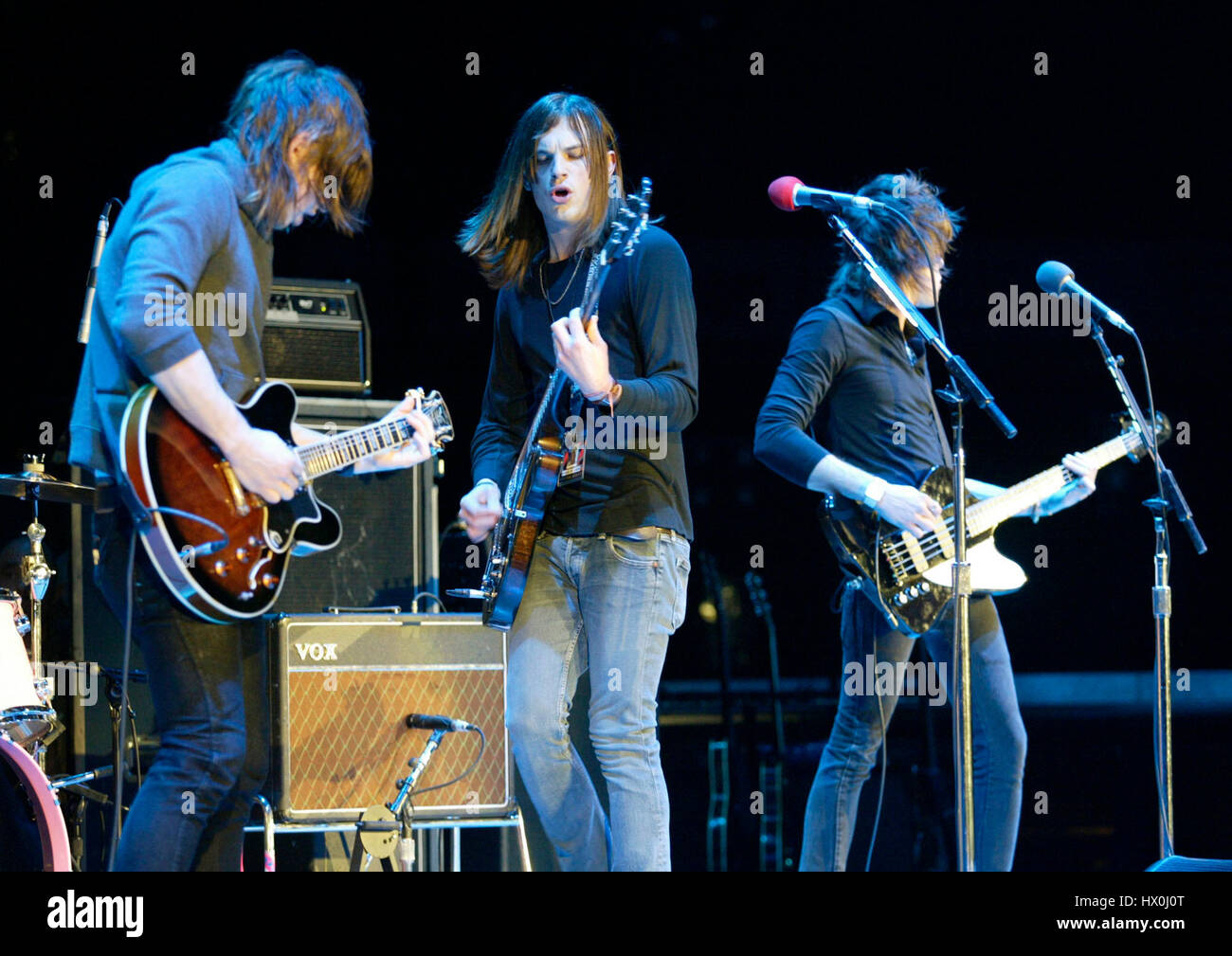 The rock group, Kings of Leon perform in San Diego, California on