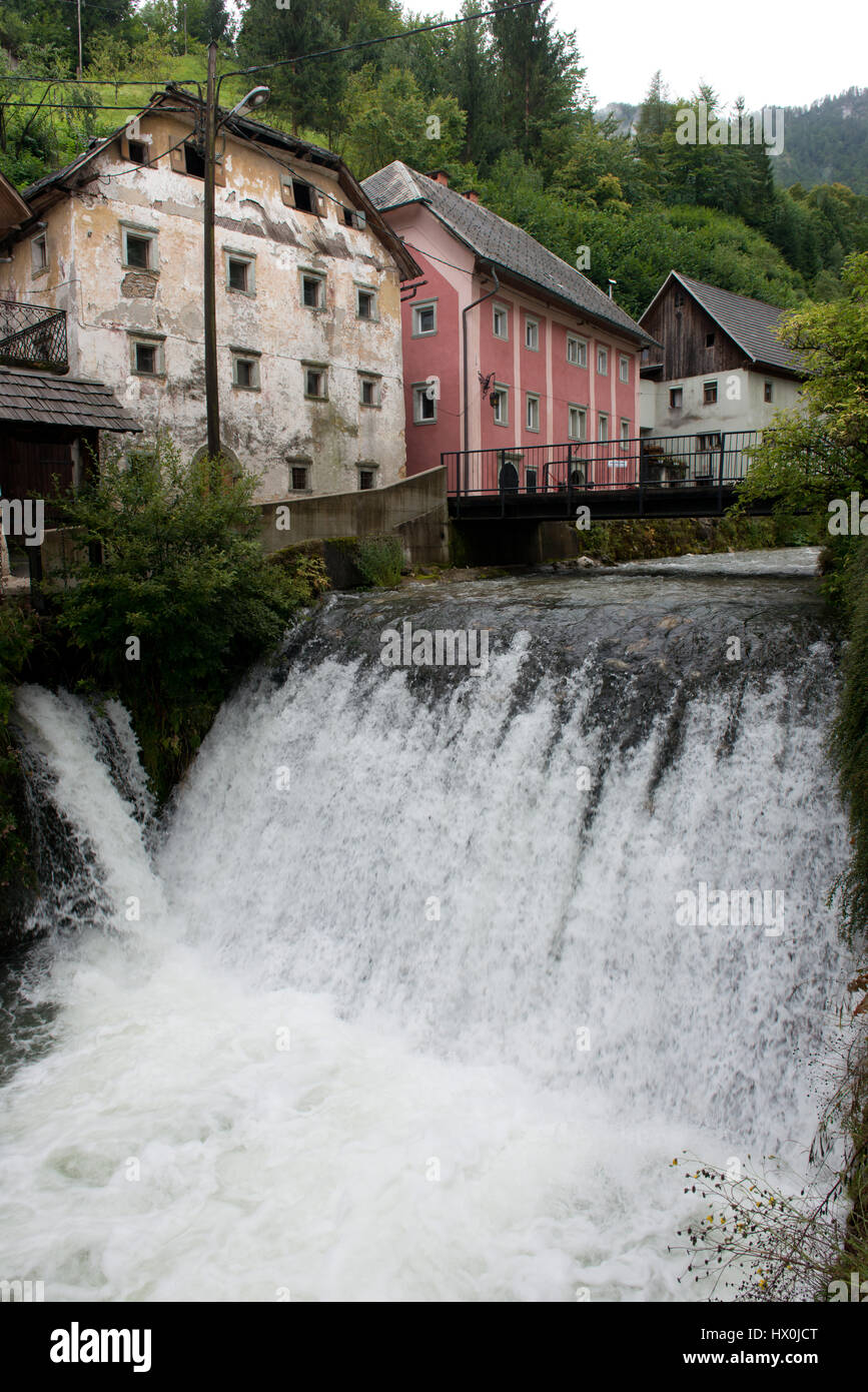 The ancient village of Kropa situated in Gorenjska, Slovenia Stock ...