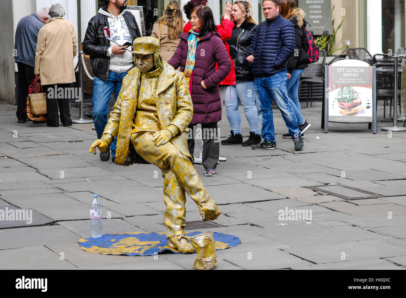 Mime street artist in Bath England UK Stock Photo Alamy