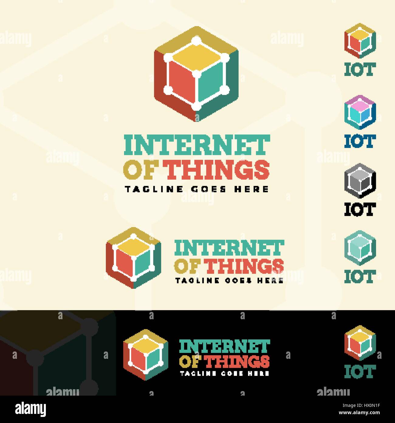 Internet Of Things Logotype Stock Vector