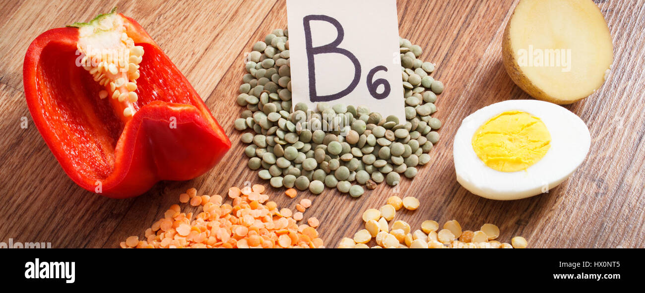 Ingredients or products containing vitamin B6 and dietary fiber