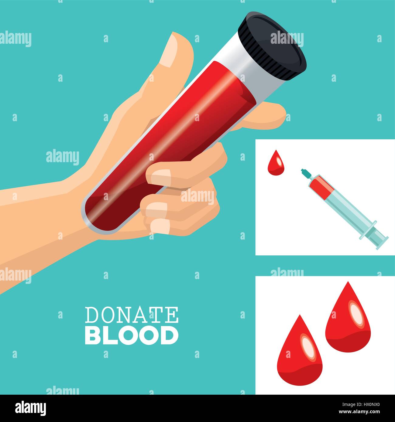 donate blood test tube syringe drop Stock Vector Image & Art Alamy