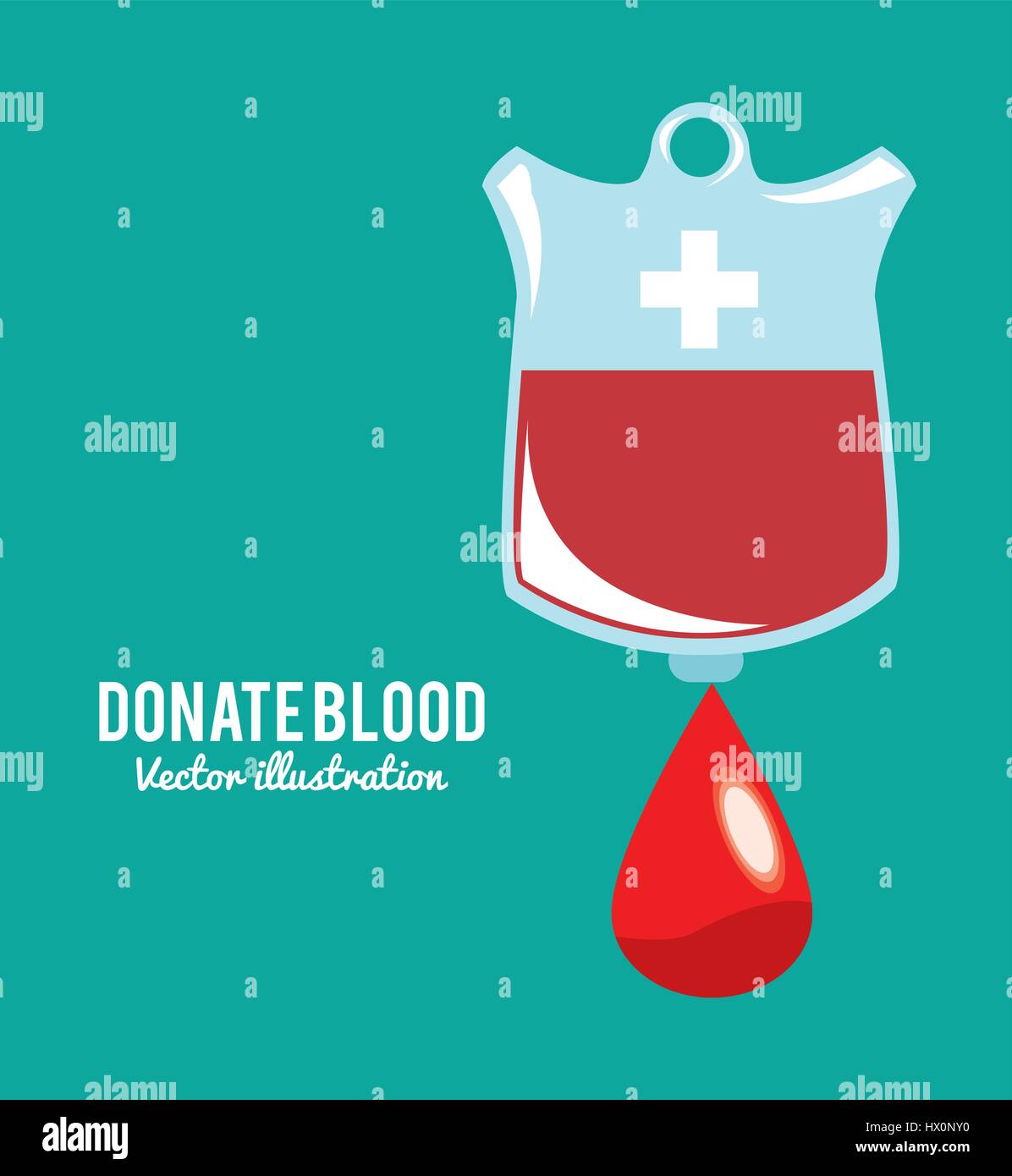 donate drop blood bag symbol Stock Vector Image & Art - Alamy