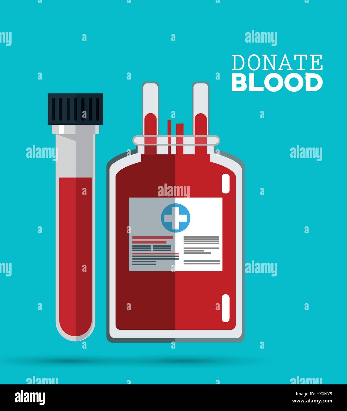 donate blood bag and test tube Stock Vector Image & Art Alamy
