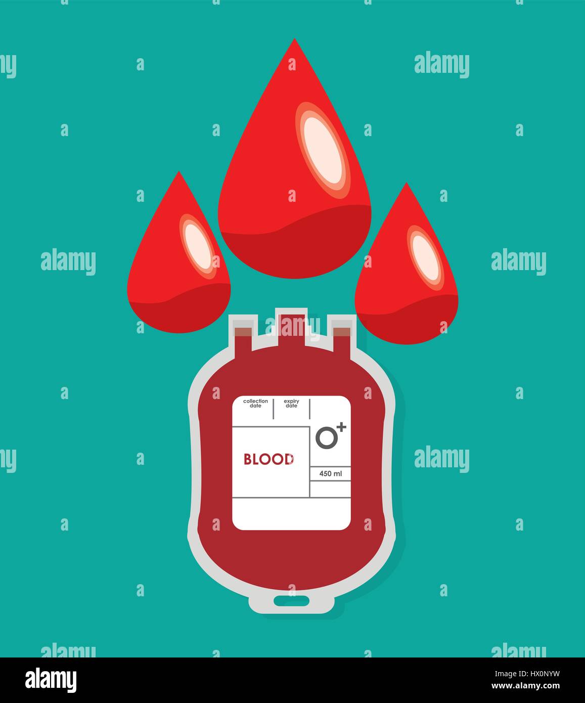 plastic bag blood drop design Stock Vector Image & Art Alamy