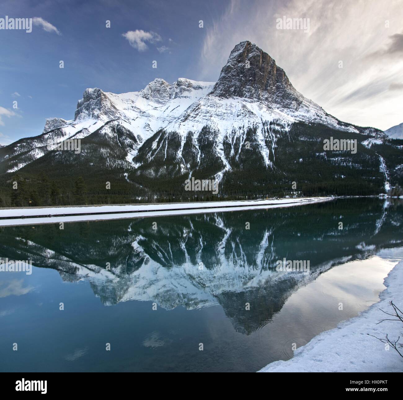 Snowy Rocky Mountain Tops And Sunset Landscape Reflections Above Town Of Canmore Near Banff National Park Alberta Canada Stock Photo Alamy Snowy Rocky Mountain Tops And Sunset Landscape Reflections Above Town Of Canmore Near Banff National Park Alberta Canada Stock Photo Alamy