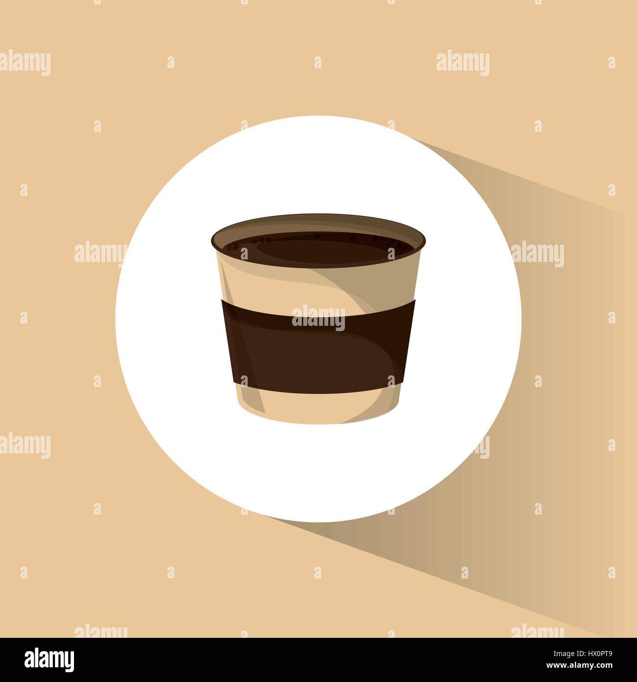 Paper cup sleeve Stock Vector Images - Alamy