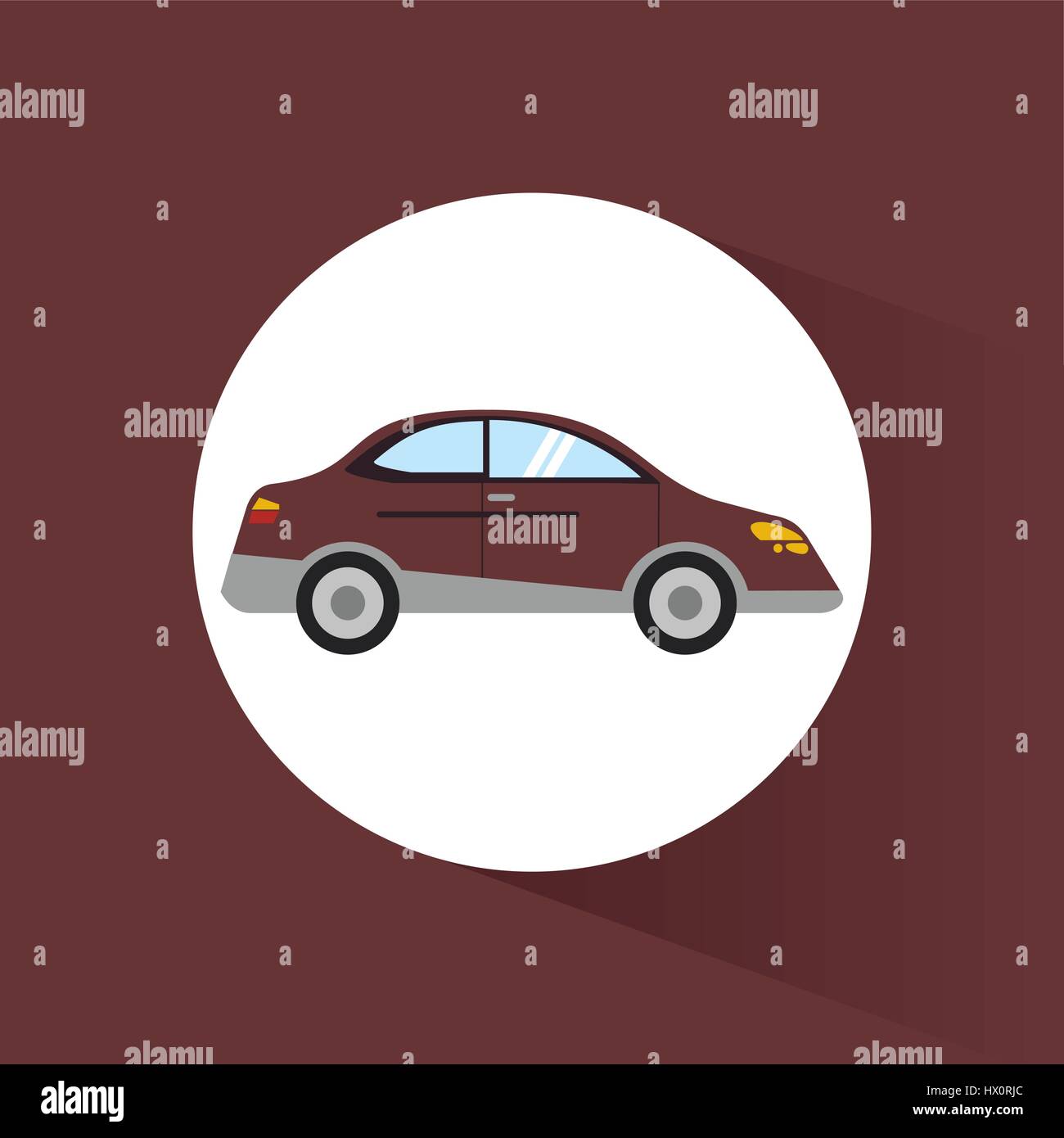 car sedan transport vehicle image Stock Vector