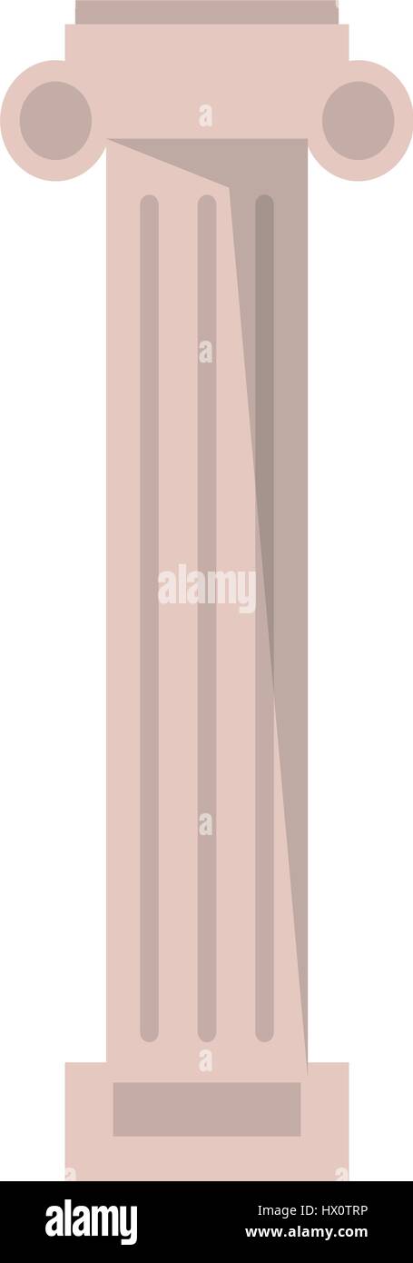 pilaster column decoration image Stock Vector