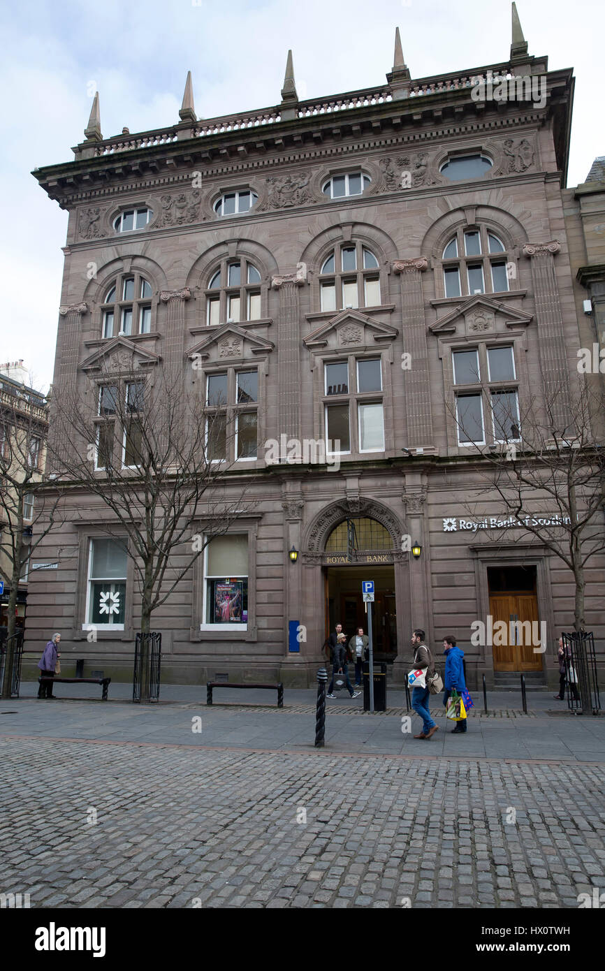 Royal Bank of Scotland in Dundee Scotland Stock Photo - Alamy