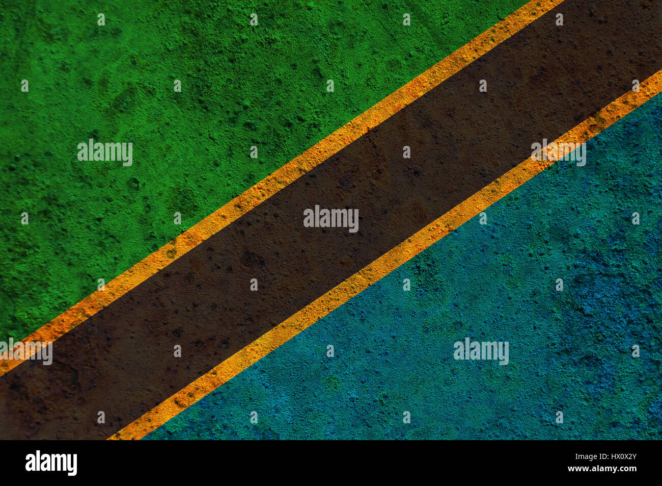 Flag in colors tanzania hi-res stock photography and images - Alamy