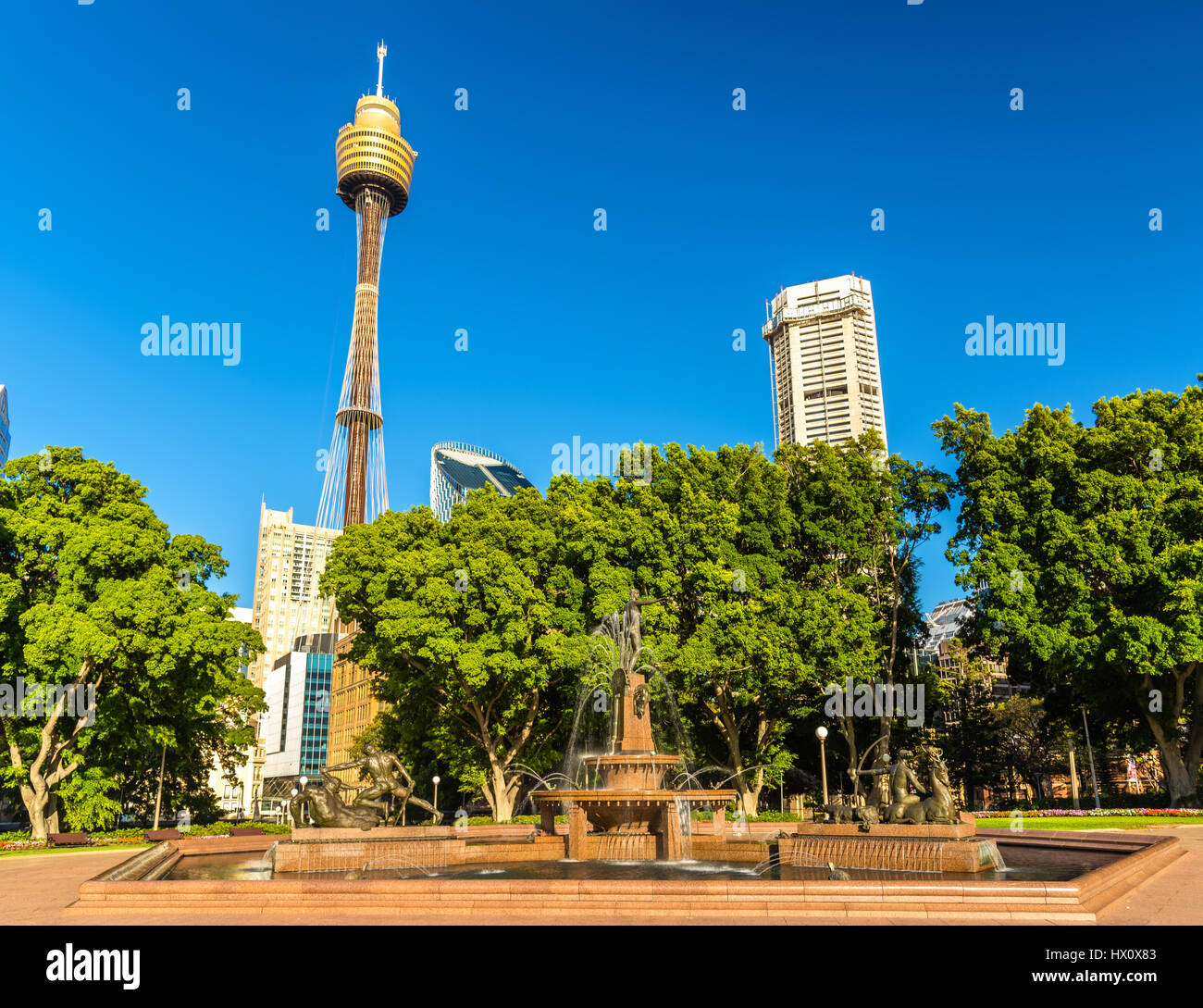 The Archibald Fountain in Hyde Park Sydney, Australia Stock Photo Alamy