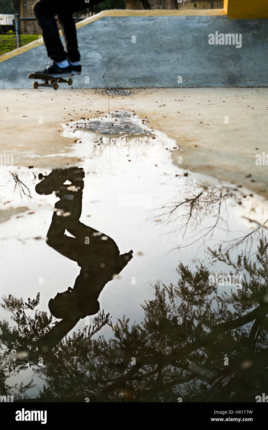 Man jumping in puddle hi-res stock photography and images - Alamy