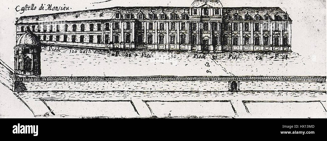 The facade of the Chateau of Montceaux en Brie, dating from around 1600 ...