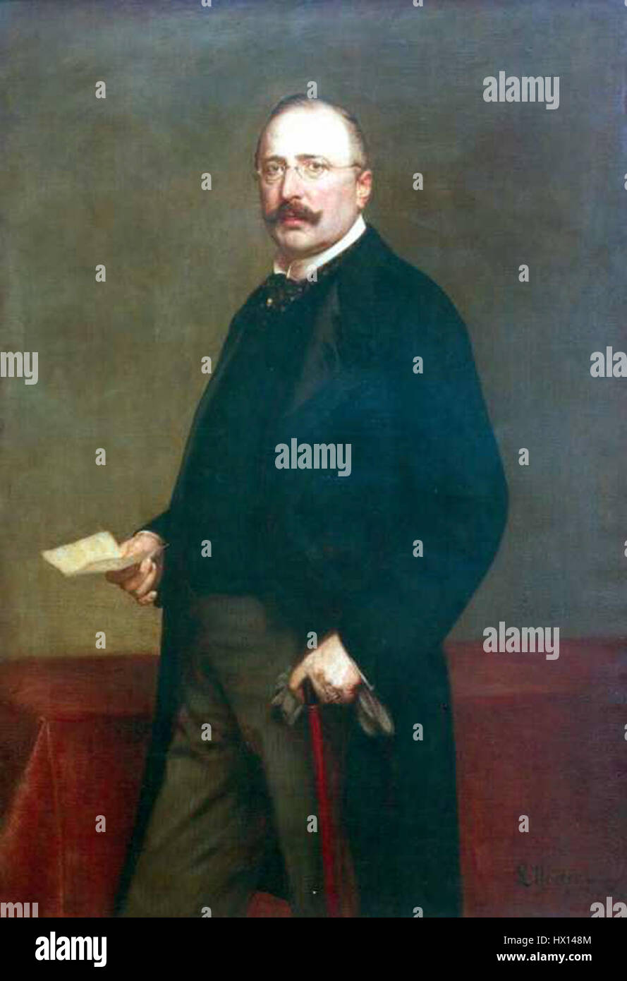 Friedrich Alfred Krupp, portrait by Ludwig Noster, 1896 Stock Photo