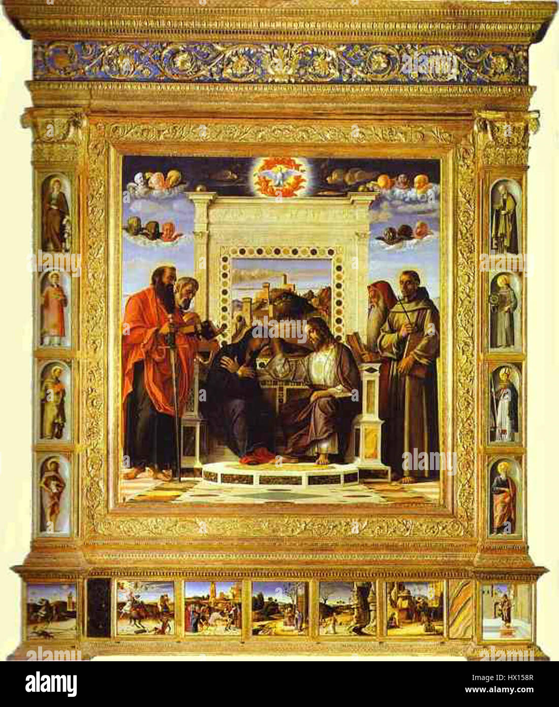 Giovanni Bellini Pesaro Altarpiece Stock Photo Alamy