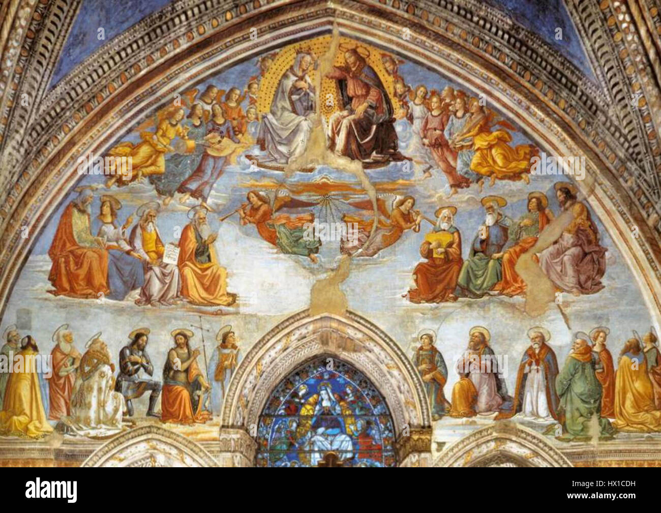 Domenico Ghirlandaio   incoronazione della vergine WGA Stock Photo