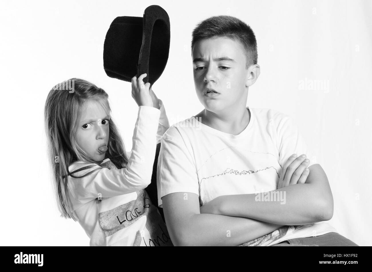 Brother And Sister Posing Stock Photo Alamy brother-and-sister-posing-stock-photo-alamy