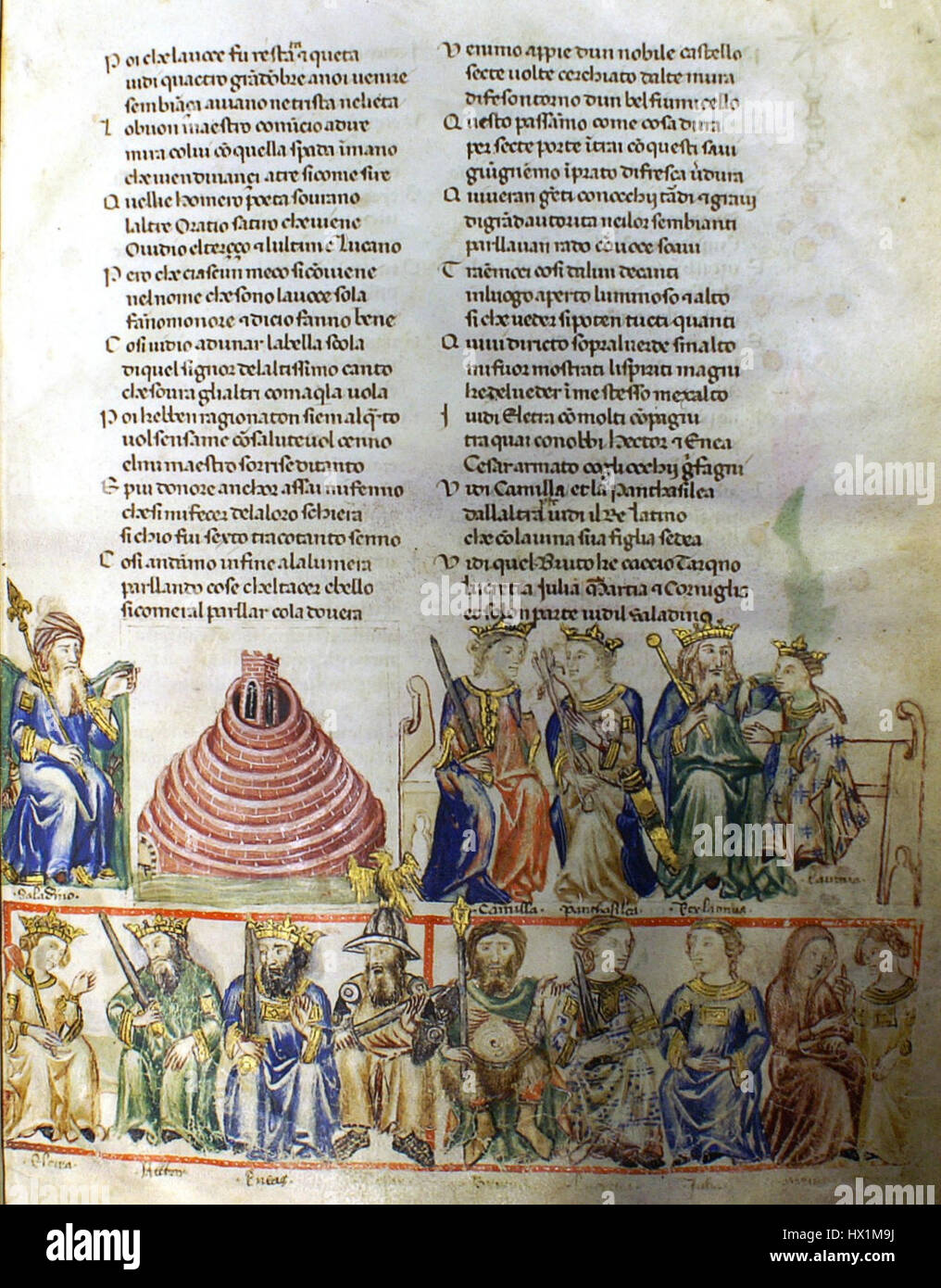 The artwork depicts a page from Dante's Divine Comedy, specifically ...