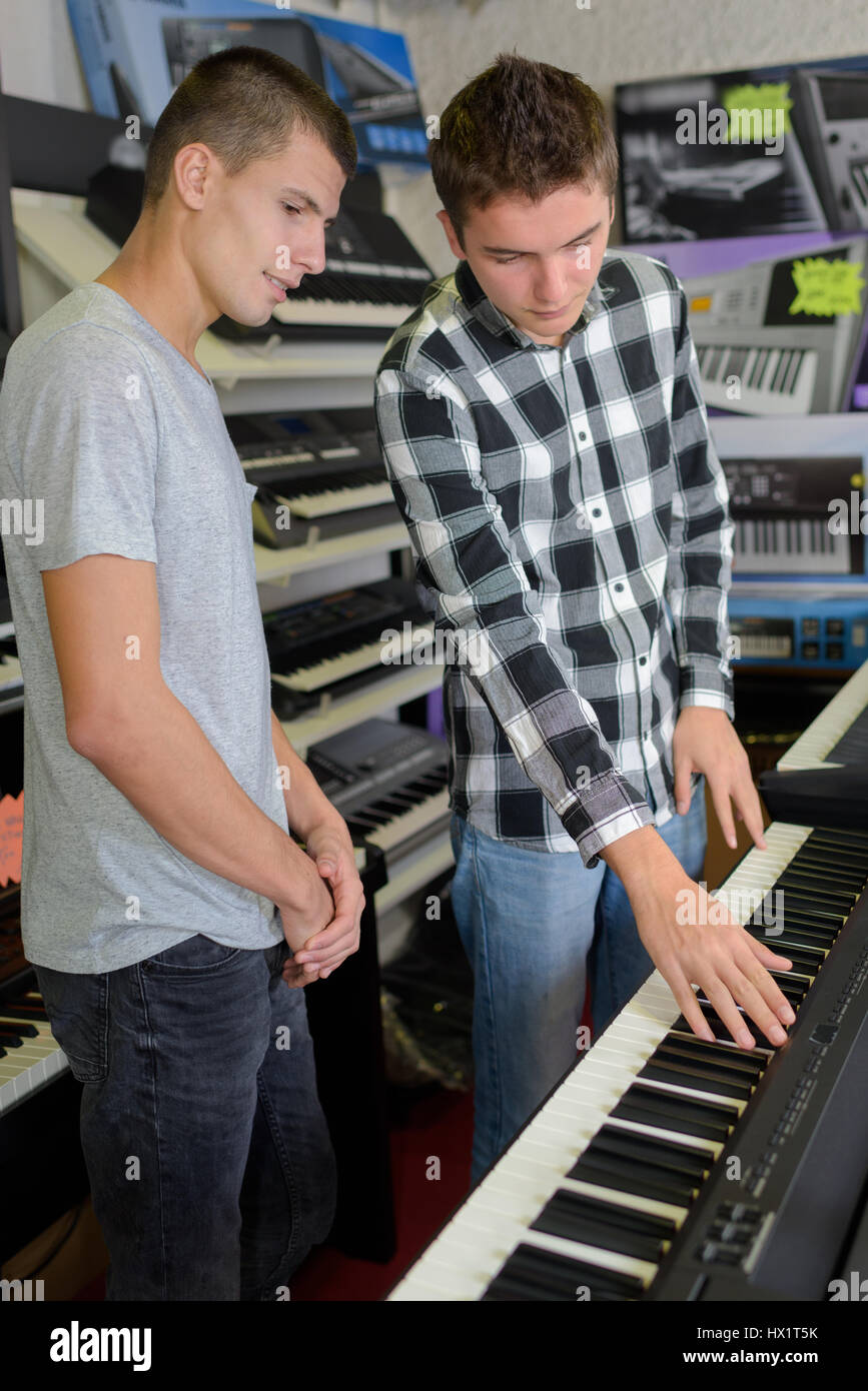 the choice of keyboards Stock Photo