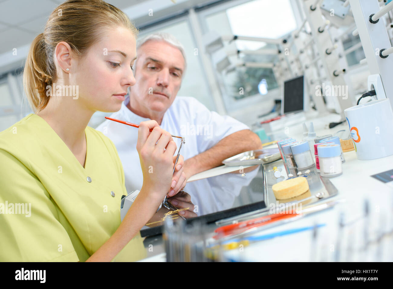 Dental assistant. Stock Photo