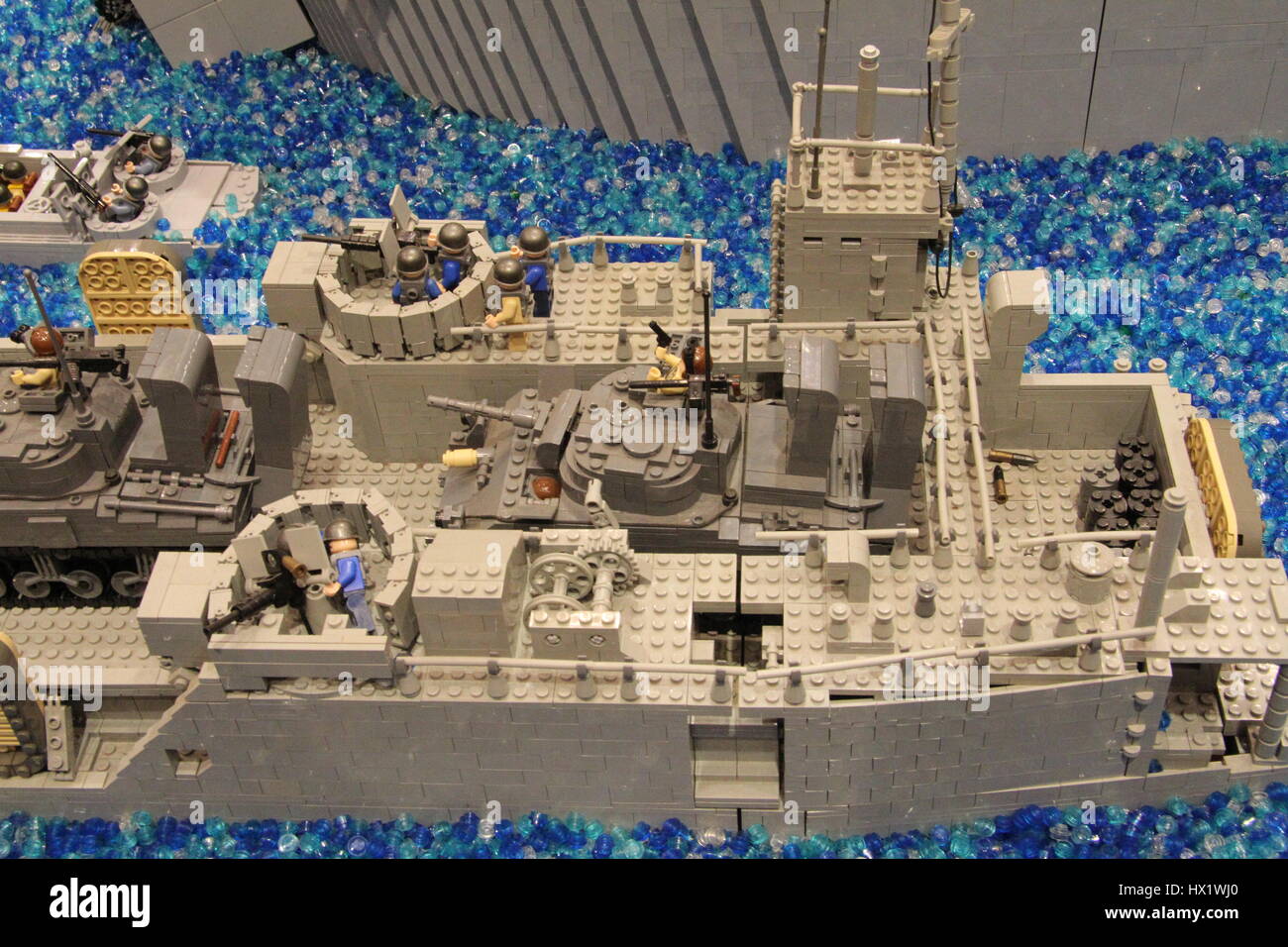 Lego Mini figures at Lego Convention Stock Photo