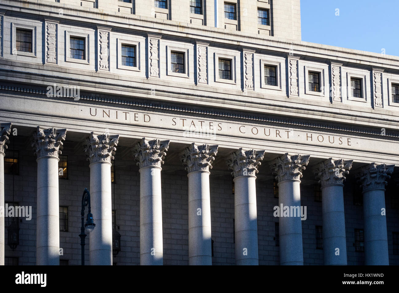 United States Court House in Lower Manhattan Stock Photo