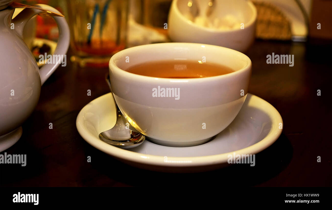 Black tea cup Stock Photo Alamy