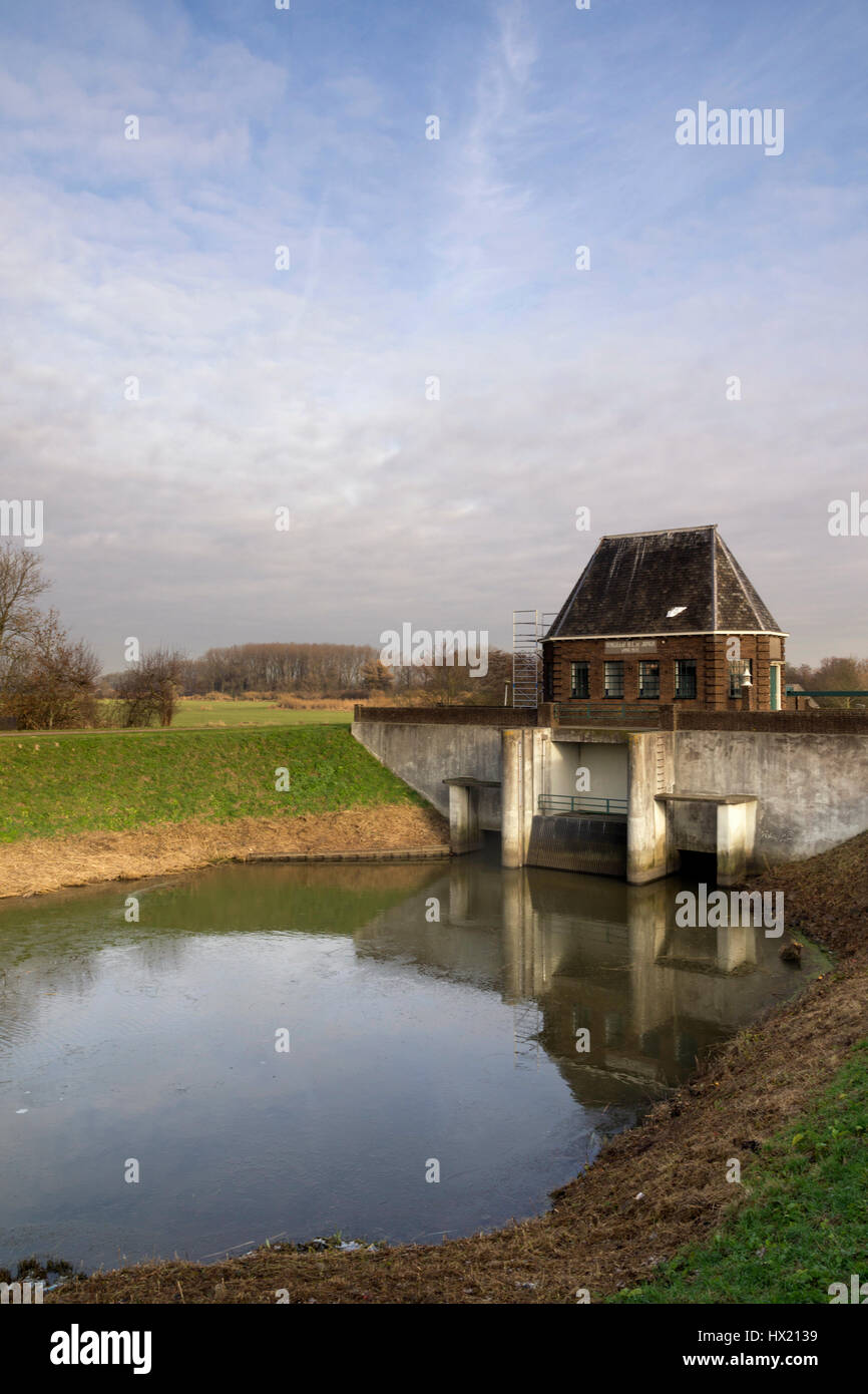 Pumping station near Aalst Stock Photo
