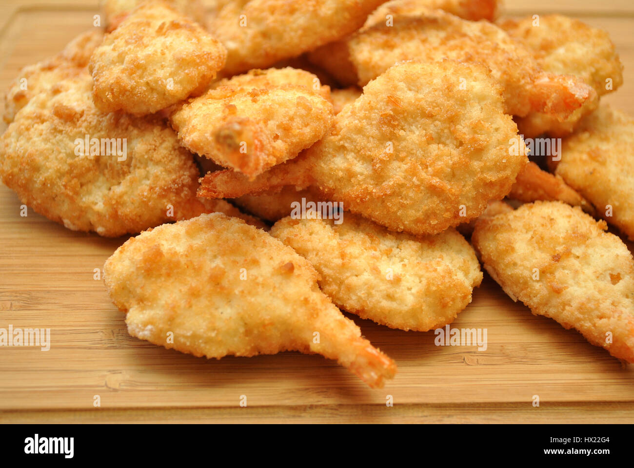 Frozen Breaded Shrimp Ready to Be Cooked Stock Photo - Alamy