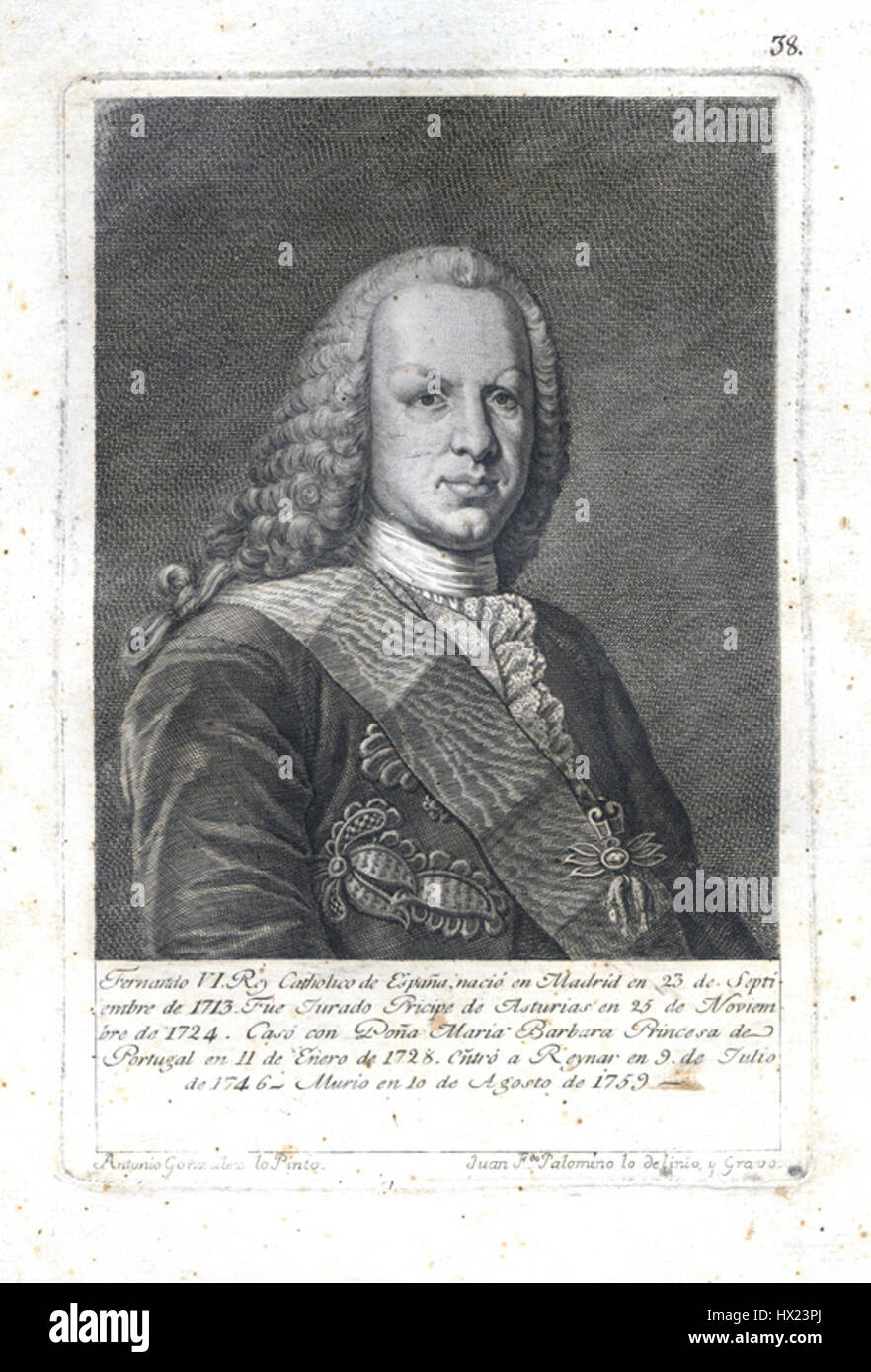 Juan fernando palomino fernando VI Stock Photo Alamy