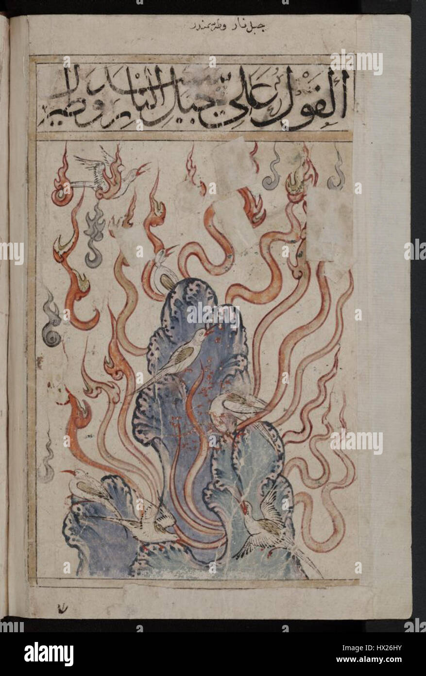 Kitab al Bulhan snake like fire Stock Photo Alamy
