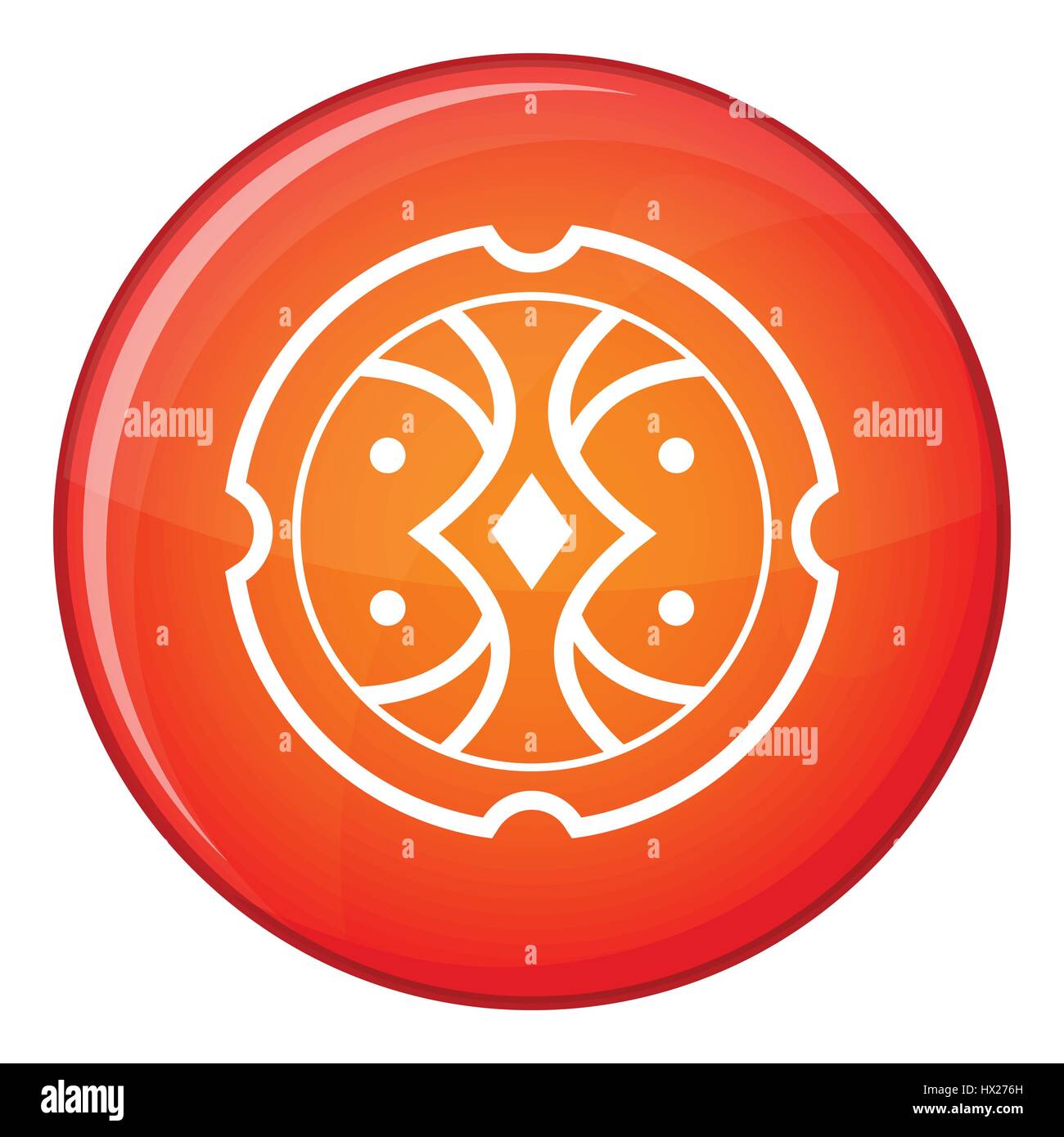Shield icon, flat style Stock Vector Image & Art - Alamy